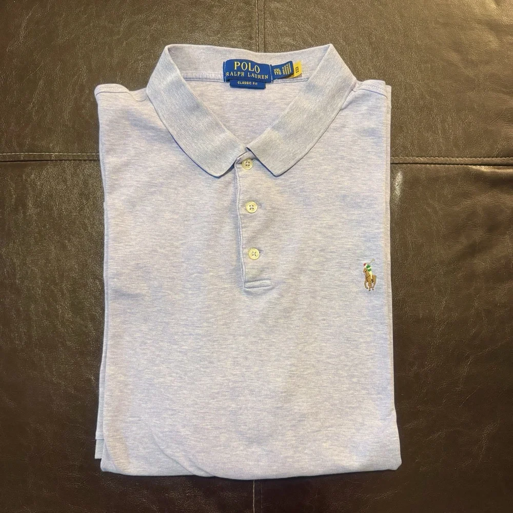 Polo Ralph Lauren Classic Fit Golf Shirt Men's Size:XXL Cotton Colors Pony Blue